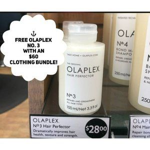 FREE Olaplex No. 3 with any $60 Clothing Purchase